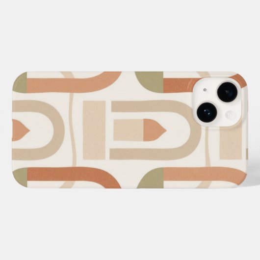 Minimal Arches Earth Tones Phone Case (Rückseite (Horizontal))