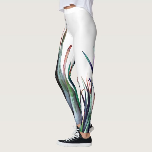 Minimal Art Blätter Leggings (Links)
