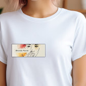 Minimal Art Line Blume Schönheitslogo Namensschild