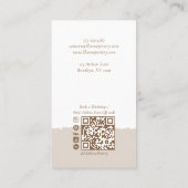 Minimal Artistic Handmade Pottery Photo Collage Visitenkarte (Rückseite)