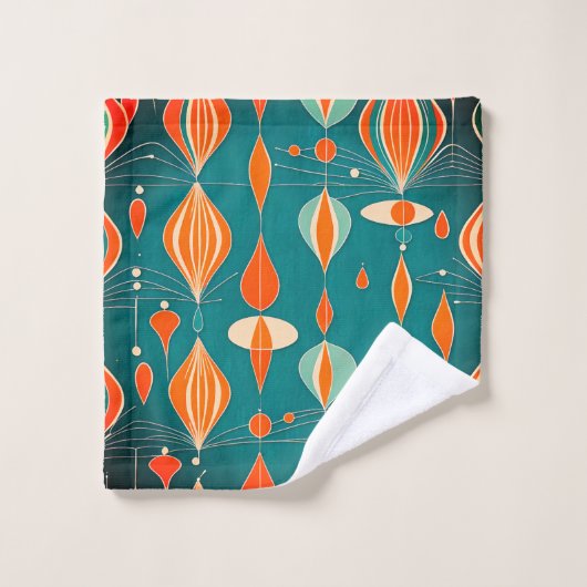 Minimal Atomic Drops Design Badhandtuch Set (Waschlappen)