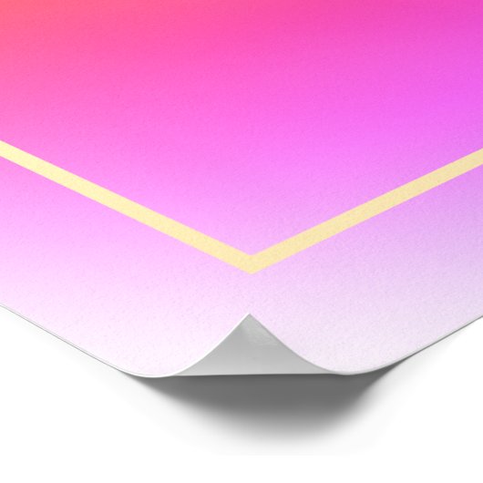 Minimal Aura Aries Zodiac Poster (Ecke)