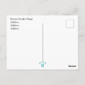 Minimal | Ausgehen | Vögel auf Draht Postkarte (Rückseite)