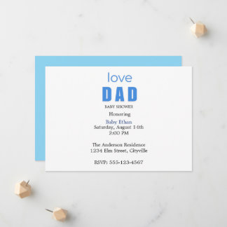 Minimal Baby boy Shower Invitation Ankündigung