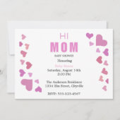 Minimal Baby Girl Shower Invitation Ankündigung (Vorderseite)