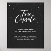 Minimal Baby Shower Games Time Kapselunterschrift Poster (Vorne)