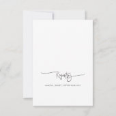 Minimal Baby Shower Party Einladung Card G400 (Rückseite)