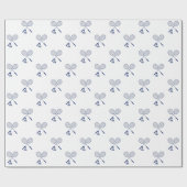 Minimal Badminton Rackets Shuttlecock Birdie Geschenkpapier (Flach)