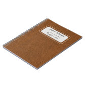 Minimal Basic Bronze Denim Fabric07 Print Notizblock (Linke Seite)