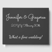 Minimal & Basic Wedding/Ehe Gästebuch (Vorderseite)