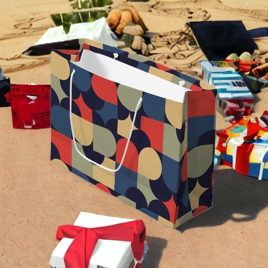 Minimal Bauhaus Style Große Geschenktüte