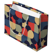 Minimal Bauhaus Style Große Geschenktüte (Vorderseite Schrägansicht)