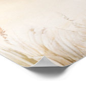 Minimal Beach Welcome Sign Poster (Ecke)