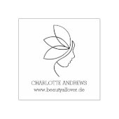 Minimal, Beauty, Logo, Line Art Gummistempel (Prägung)