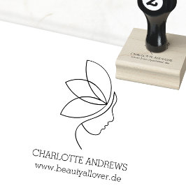 Minimal, Beauty, Logo, Line Art Gummistempel