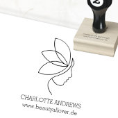 Minimal, Beauty, Logo, Line Art Gummistempel