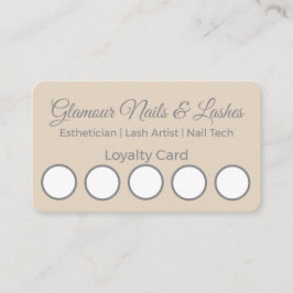 Minimal Beauty Salon/Wellness Parlor Loyalty Card Visitenkarte