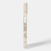 Minimal Beige Aesthetic Leaves Case (Rückseite / Rechts)