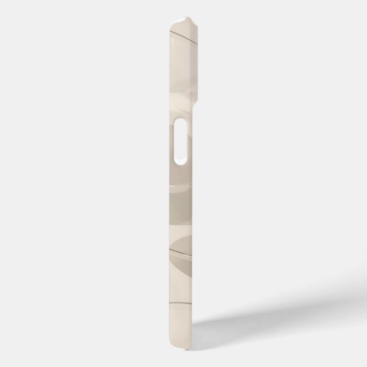 Minimal Beige Aesthetic Leaves Case (Rückseite / Rechts)