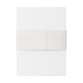 Minimal Beige Cream Wedding  Einladungsbanderole (Rückseitenbeispiel)