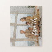 Minimal benutzerdefiniertes Skript-Foto und -Namen Puzzle (Vertikal)