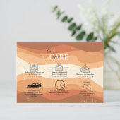 Minimal Berufliche Orange Terracotta Cake Care Dankeskarte (Stehend Vorderseite)