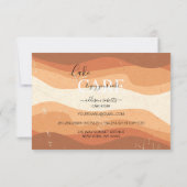 Minimal Berufliche Orange Terracotta Cake Care Dankeskarte (Rückseite)