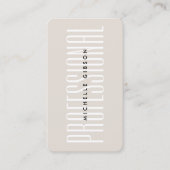 Minimal Berufliches Foto Sand einfach Visitenkarte (Vorderseite)