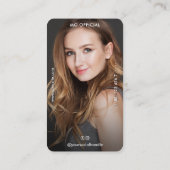 Minimal Berufliches Foto Sand einfach Visitenkarte (Rückseite)