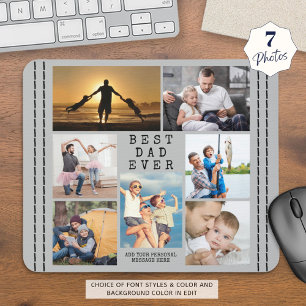 Minimal BESTER VATER ALLE ZEIT Personalisierte Fot Mousepad