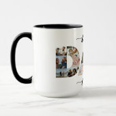 Minimal Bester Vater je VATER 18 FotoCollage Tasse (Links)