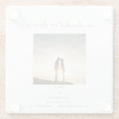 Minimal bestimmt für Forever Foto Script Glasuntersetzer (Rückseite)