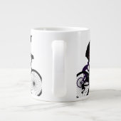 Minimal Bicycle Art Jumbo-Tasse (Rückseite)