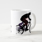 Minimal Bicycle Art Jumbo-Tasse (Vorderseite Rechts)