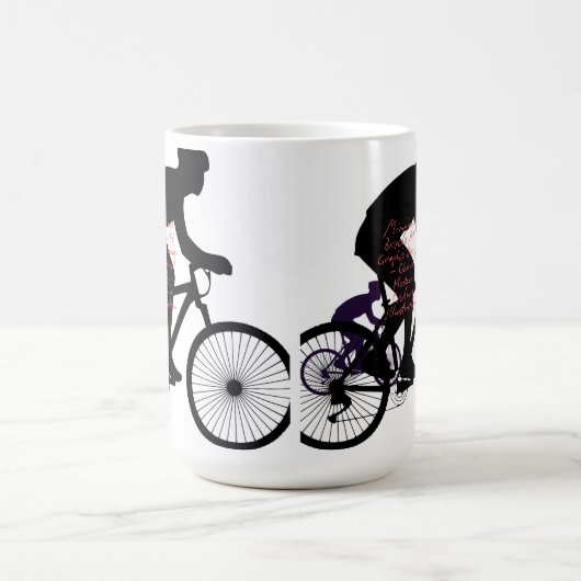 Minimal Bicycle Art Kaffeetasse (Mittel)
