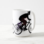 Minimal Bicycle Art Kaffeetasse (VorderseiteRechts)