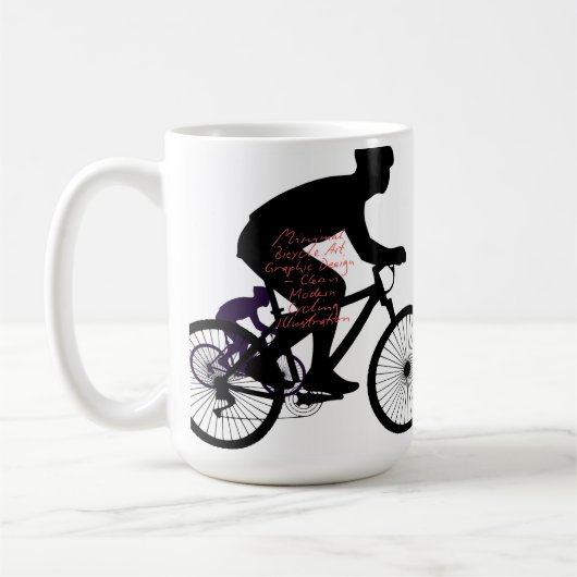 Minimal Bicycle Art Kaffeetasse (Links)
