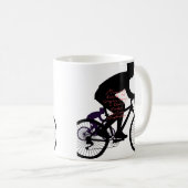 Minimal Bicycle Art Kaffeetasse (VorderseiteRechts)