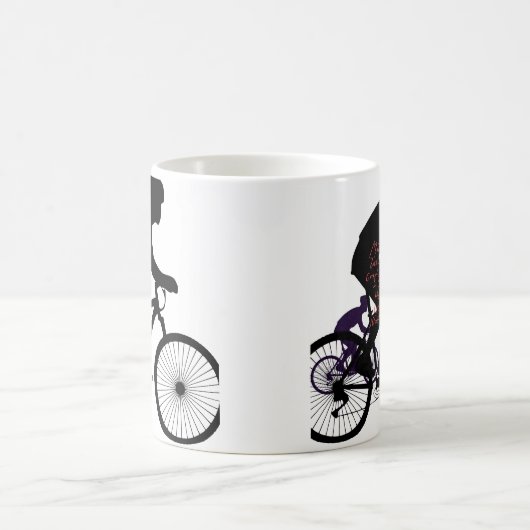 Minimal Bicycle Art Kaffeetasse (Mittel)