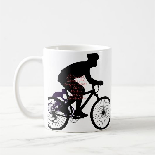 Minimal Bicycle Art Kaffeetasse (Links)