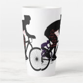 Minimal Bicycle Art Milchtasse (Vorderseite)