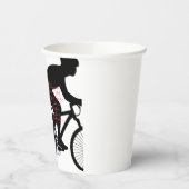 Minimal Bicycle Art Pappbecher (Links)