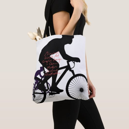 Minimal Bicycle Art – Tasche (Von Nahem)