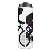 Minimal Bicycle Art Thermosbecher (Vorderseite)