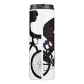 Minimal Bicycle Art Thermosbecher (Rückseite)
