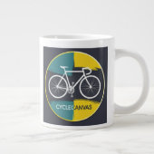 Minimal Bicycle Illustration –  Jumbo-Tasse (Rechts)