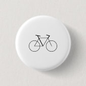 Minimal Bicycle Mark Button for Bike Lovers (Vorderseite)