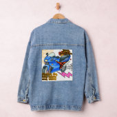 Minimal Bike Art Graphic  Denim Jacket Jeansjacke (Hangar)
