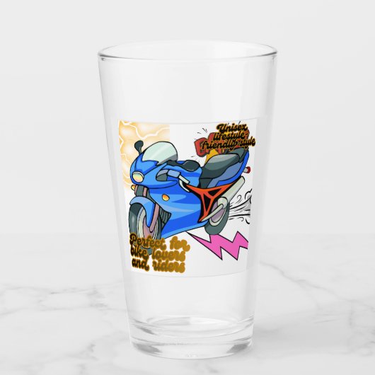 Minimal Bike Art Graphic Glas (Vorderseite)