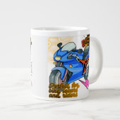 Minimal Bike Art Graphic  Jumbo-Tasse (Vorderseite Rechts)